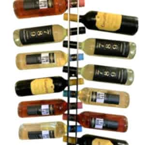 Wall Mounted Metal Wine Rack Available in Two Sizes