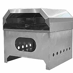 NEW! Stainless Steel Small Boy Wood Fired Pizza Oven and Fire Pit